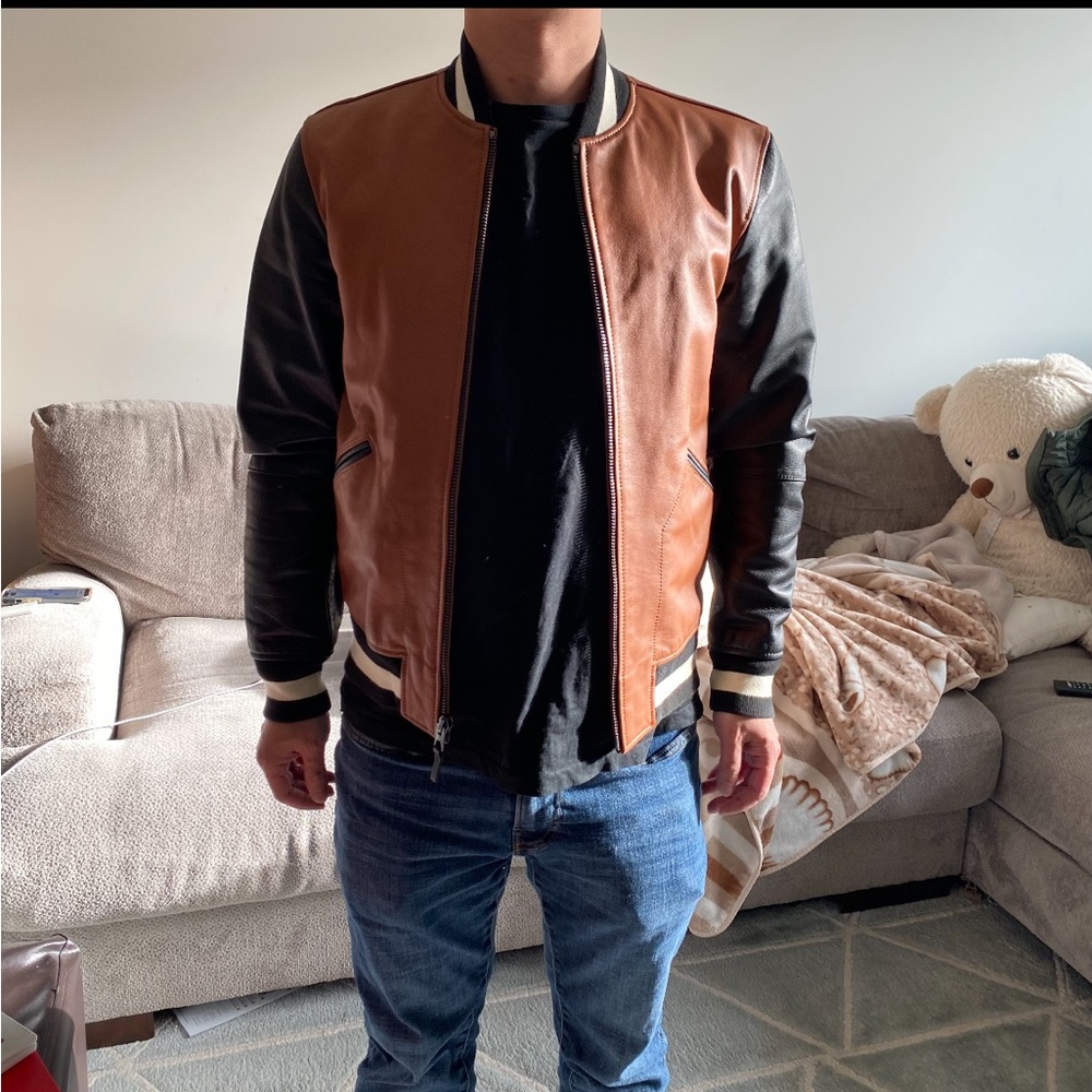 Coach Varsity Jacket. Leather Jacket. Men’s Xs. Model… Gem